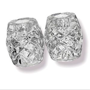 Vintage set of 2 ofnah crystal candle holders